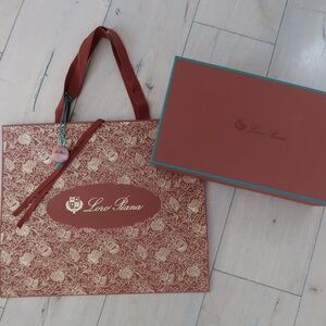 Authentic Loro Piana Large Shopping Bag & Box Bundle – Designer Packaging Only